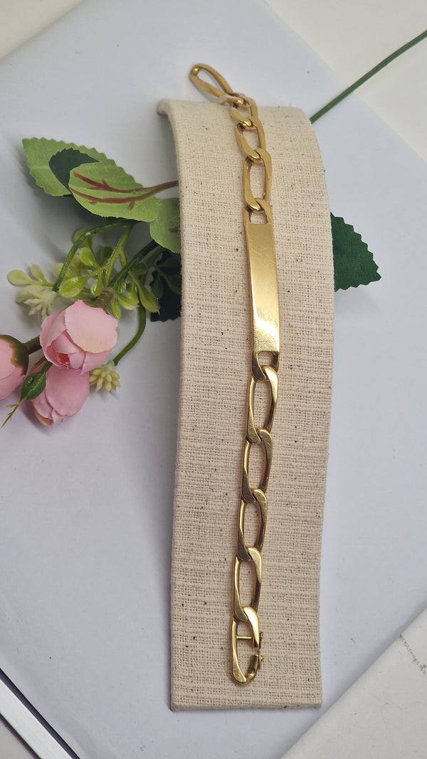 Bracelet Gourmette Or Jaune 18k 34.21 Grs