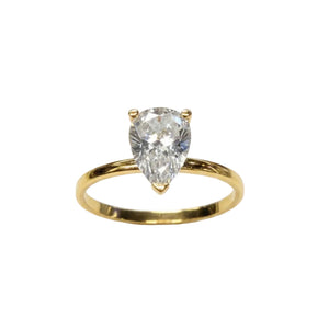 Bague en Or Jaune 18k - 1.96 G - Taille : 53