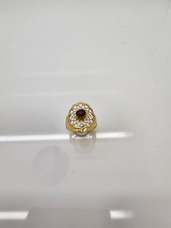 Bague  en Or Jaune 18K - Taille 54 - 2.28 Grs