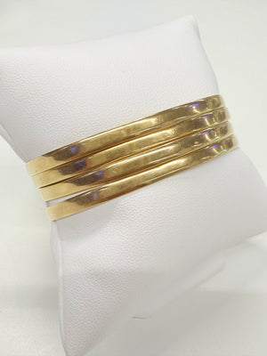 Bracelet Jonc Or Jaune 18k Tête d'Aigle