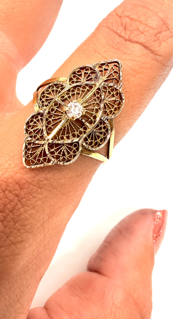 Bague en Or Jaune 18k - Taille 62