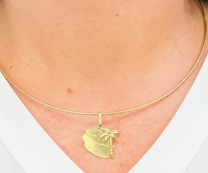 Pendentif Carte de la Réunion en Or Jaune 18K - 0.95 Grs