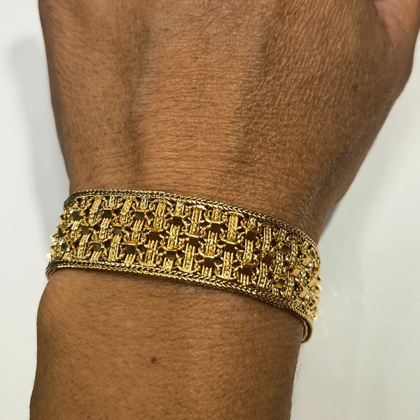 Bracelet Manchette Or Jaune 18 Carats