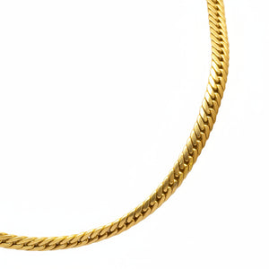 Chic Collier Ras du Cou Anglaise Or Jaune 18