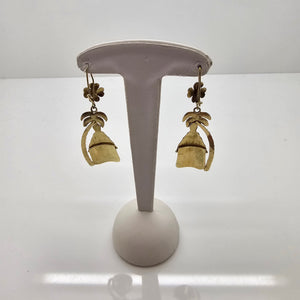 Boucles d'oreilles pendantes en or jaune 18k - 8.39 G