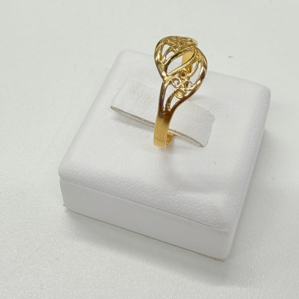 Bague or jaune 18 K - taille 56 - 1.47 G