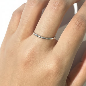 Alliance en Or Blanc 18k