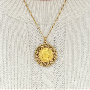 Pendentif Porte Pièce Or Jaune 18K
