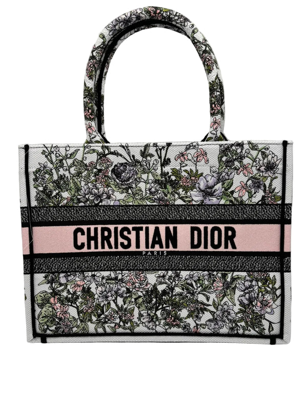 Sac Dior Book Tote en toile multicolore