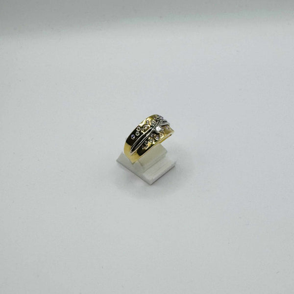 Bague Or Jaune 18 Carats avec Diamants - T 62