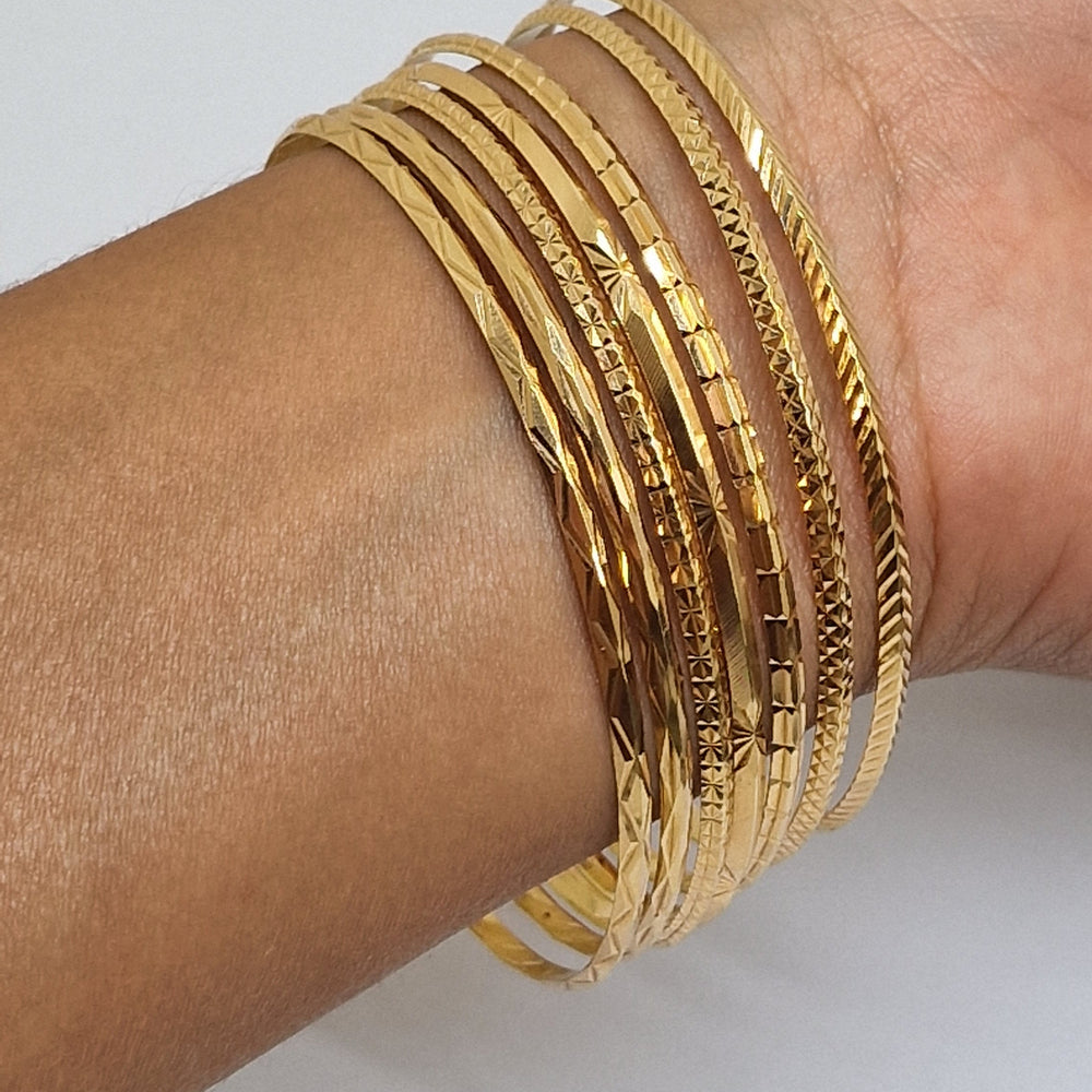 Bracelet Jonc Semainier en Or Rose 18K 44.56 Grs