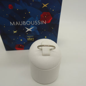 Bague Alliance Mauboussin en Or Blanc 18 Carats avec Diamants 0,25 ct