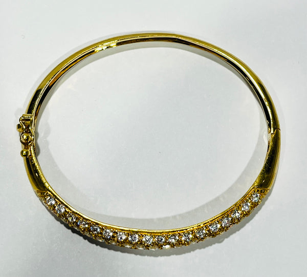 Bracelet jonc or jaune 18 K - 16.56 G