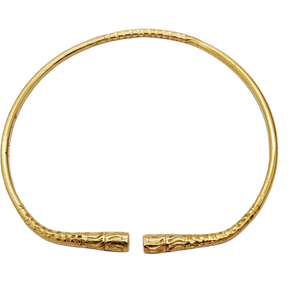 Bracelet Jonc en Or Jaune 18k - 13.97 Grs