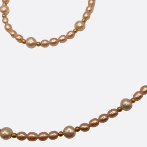 Parure en Perles Or Jaune 18K - 9.78 G