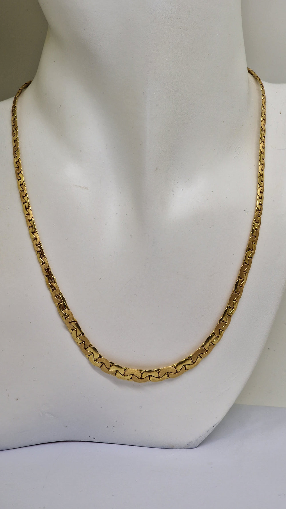 Collier Maille Haricot en Or jaune 18K 10.45 Grs