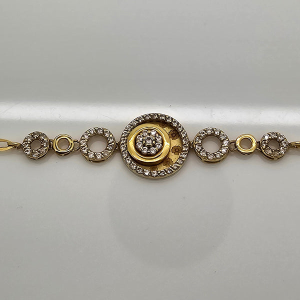 Bracelet Manchette Or Jaune 18K - 5.21G