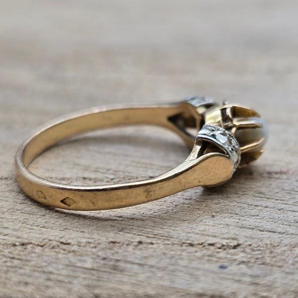 Solitaire en Or jaune 18K - T 52
