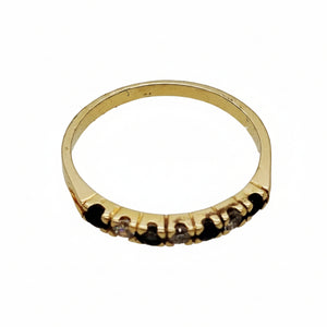 Bague en Or Jaune avec Saphir 18K - 1.75Grs - T53