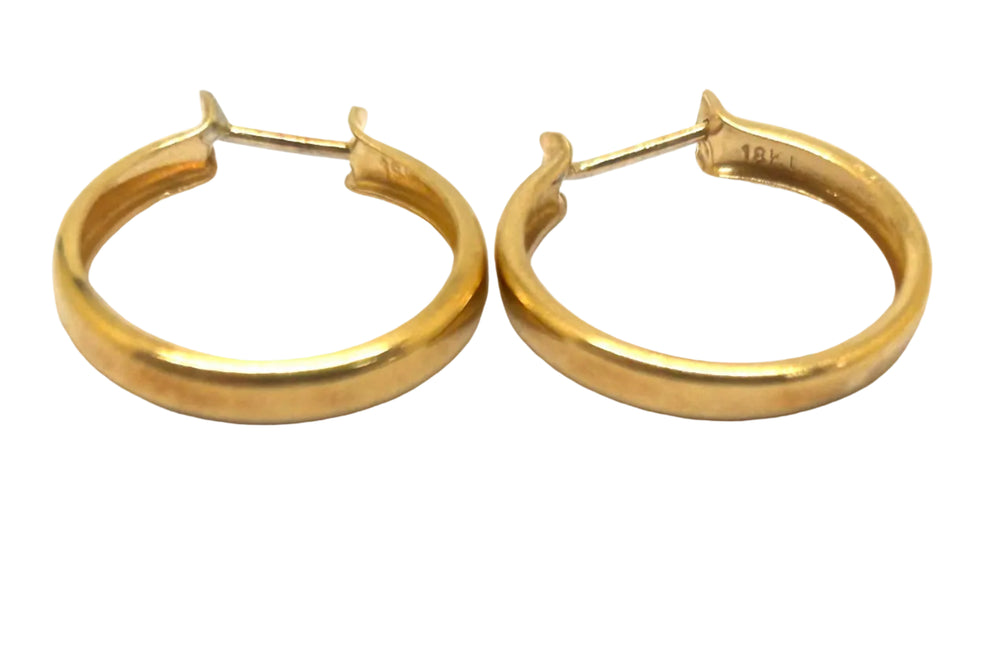 Créoles en or jaune 18 K - 1.87 G