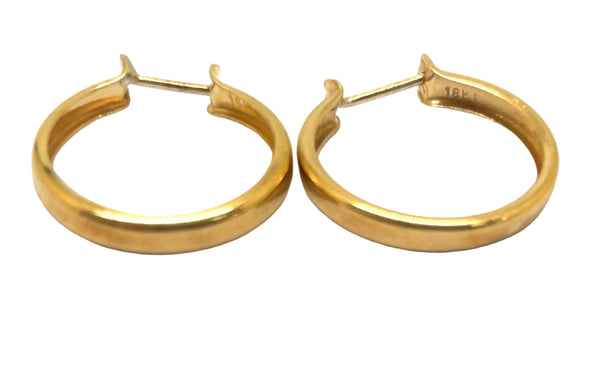 Créoles en or jaune 18 K - 1.87 G