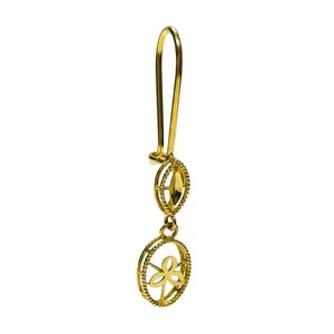Boucles d'oreilles en or jaune 22k