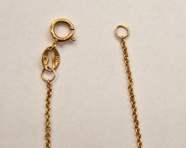 Collier Princesse en Or Jaune avec Diamants et Saphirs