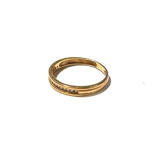 Bague Demi Tour Or Jaune 18 Carats et Diamants