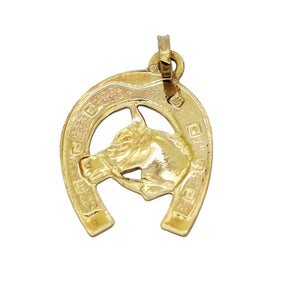 Pendentif Cheval Or Jaune 18 Carats