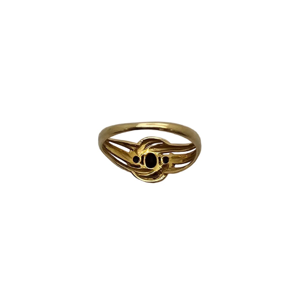 Bagues Or Jaune Trilogie 18K - 2.59Grs - T57