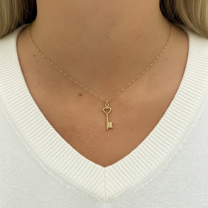 Pendentif Clef Or Jaune 18 K - 1.20 G