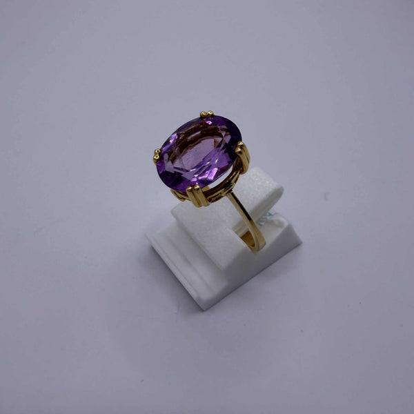 Bague en Or Jaune et Oxyde de Zirconium Poids-3.69 Grs Taille-52