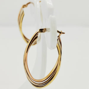 Boucle d'oreille en Or Jaune, Or Blanc, Or Rose  18 carats