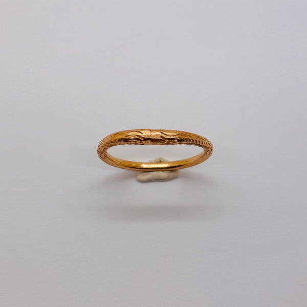 Bague jonc en or jaune 18 carats, Taille -52