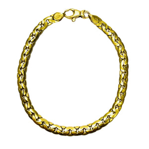 Bracelet Maillon en Or Jaune 18K -  19cm - 6.11gr