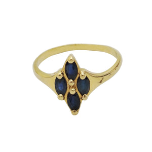 Bague en or jaune 18k - 2.72 G - Taille : 55