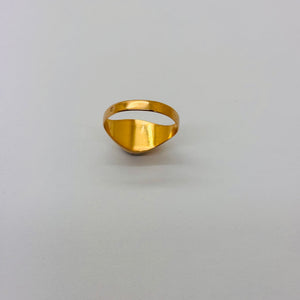 Chevalière en or jaune 18K Taille-53