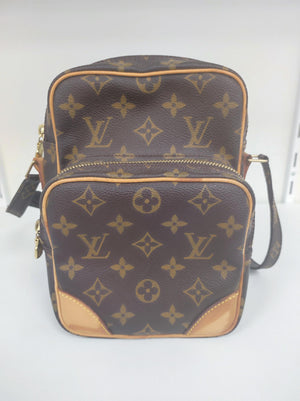 Sacoche Louis Vuitton Amazone marron en cuir