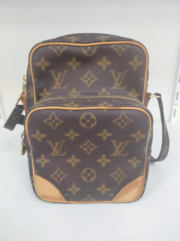 Sacoche Louis Vuitton Amazone marron en cuir