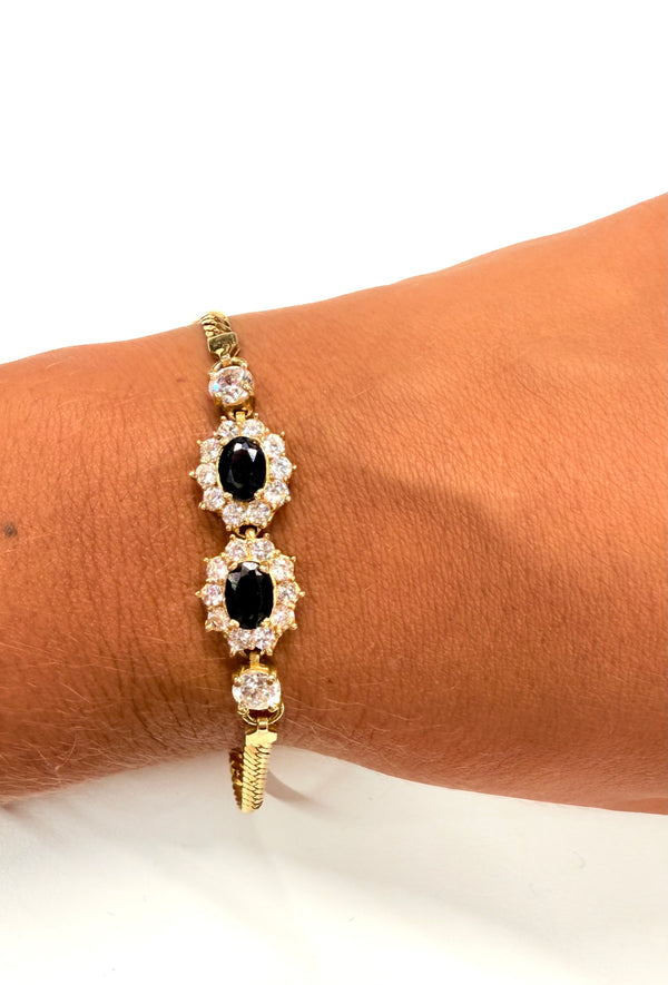 Bracelet maille anglaise en or jaune 18K 8.74 Grs