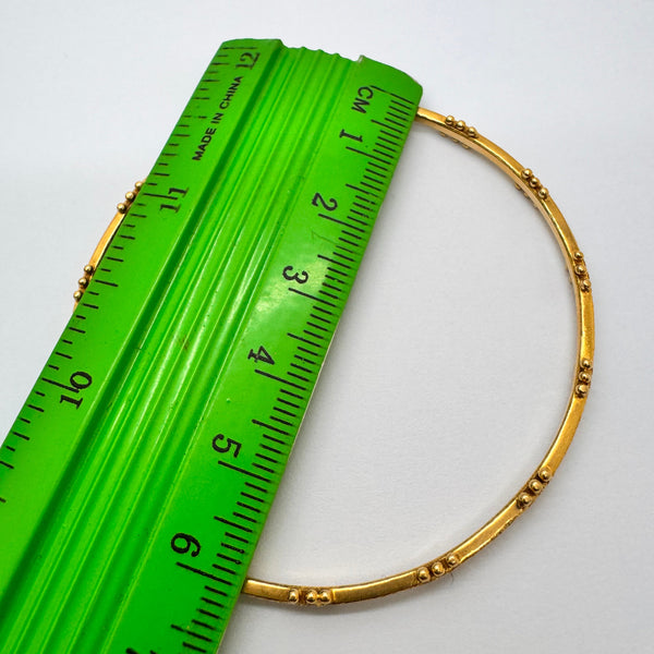 Bracelet Travaillé  Jonc Or Jaune 18K -  9.20 Grs