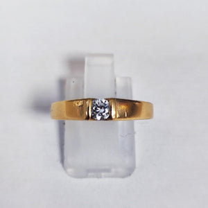 Bague en Or Jaune & Or Blanc 18K – Taille 54