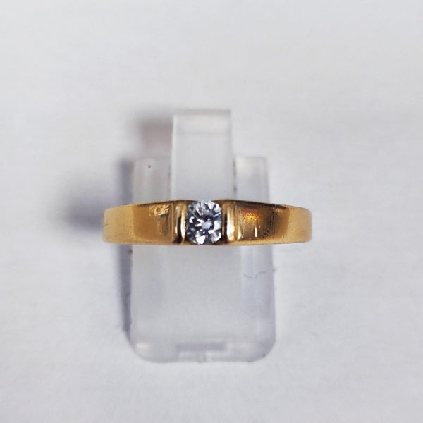 Bague en Or Jaune & Or Blanc 18K – Taille 54