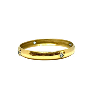 Bracelet jonc en or jaune 18K