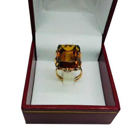 Bague en Or Jaune 18K Taille-52