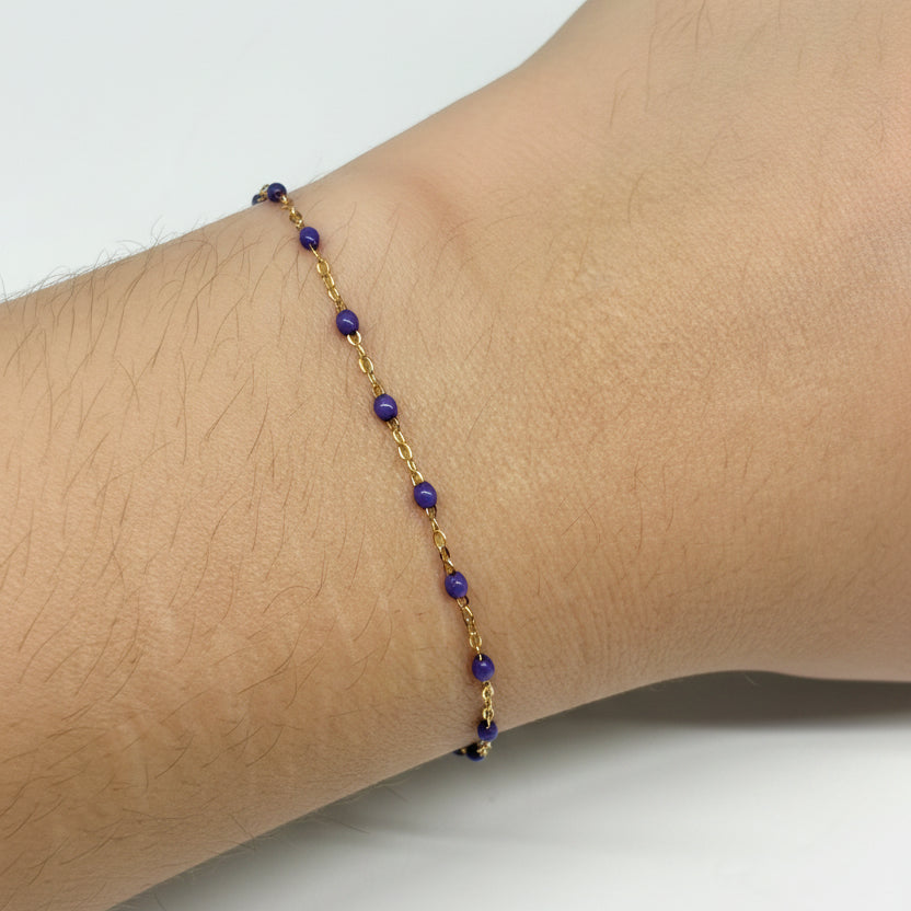 Bracelet Maillon Forçat Or Rose 18 Carats