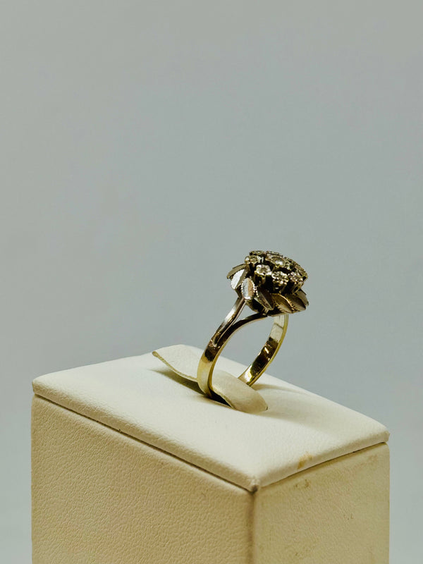 Bague Chou en Or Blanc 18K avec Diamants