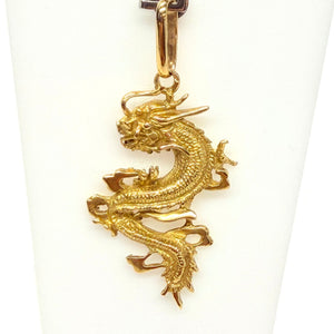 Pendentif or 18k Dragon