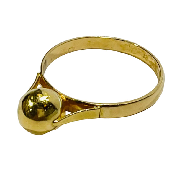 Bague en Or Jaune Tête d'Aigle 18k