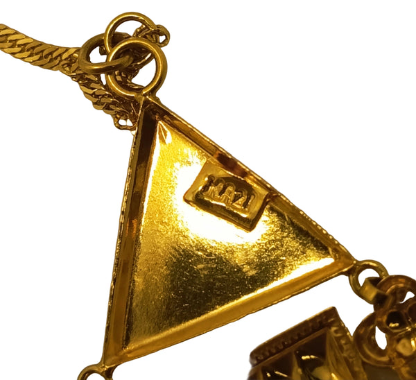 Collier Princesse Or Jaune Artisanal  21K